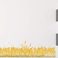 ZKAMANG Créatif Amovible  Le blé est mûr Autocollant Mural  Ligne de Coin de Couloir de Fleurs décoration de Chambre d'enfants - B07VGK3NCP